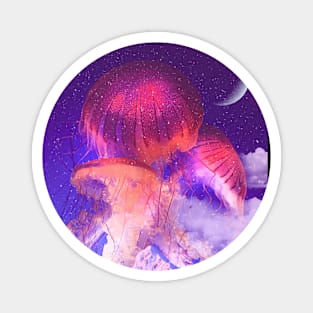 Jellyfishes In The Sky Magnet
